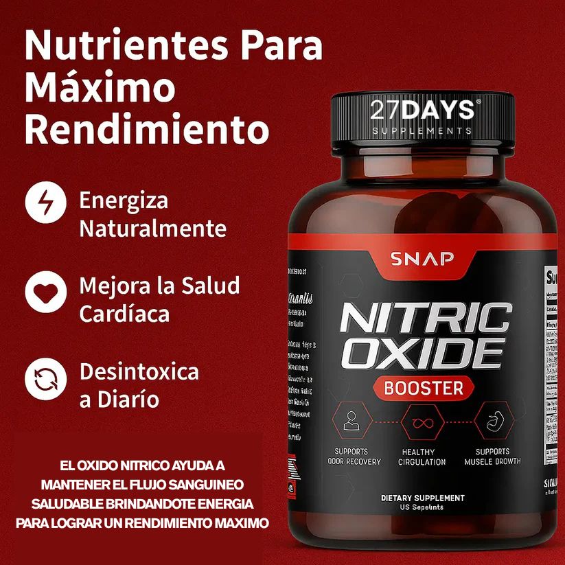 Nitric Oxide Booster | Potencia tu rendimiento al máximo.