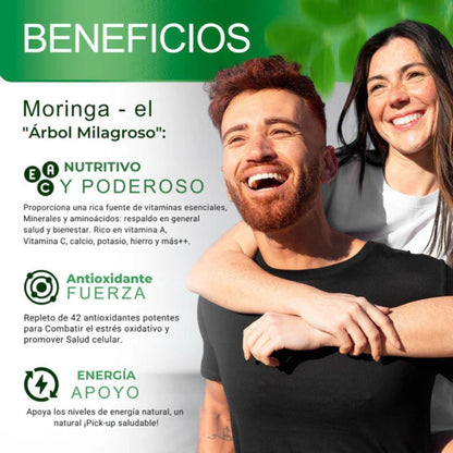 Cápsulas de Moringa 27Days - Reduce naturalmente el cortisol.