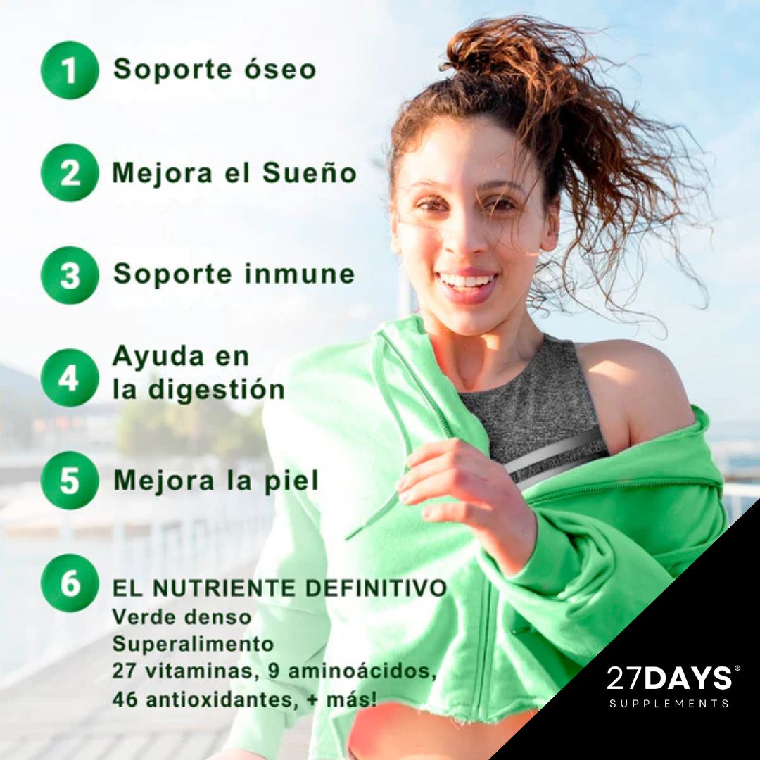 Cápsulas de Moringa 27Days - Reduce naturalmente el cortisol.