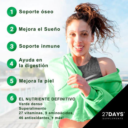 Cápsulas de Moringa 27Days - Reduce naturalmente el cortisol.