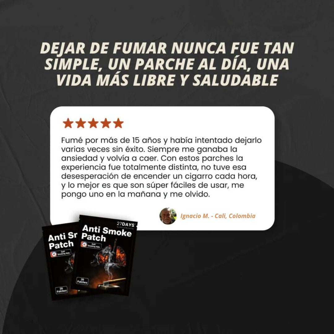 QUITX® Patch 27DaySupplements | Tu apoyo real para dejar el cigarro